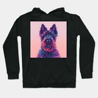 Bouvier des Flandres in 70's Hoodie